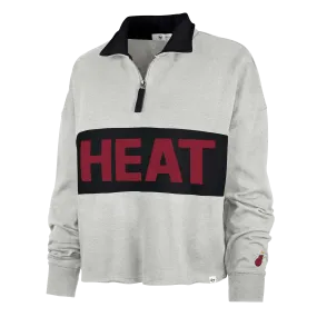 '47 Brand Miami HEAT Breakthrough Women's 1/4 Zip Pullover