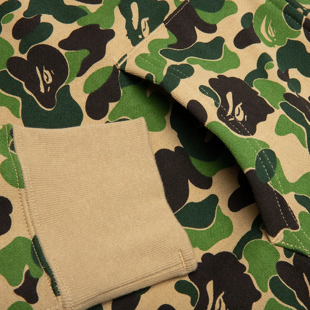 Abc Camo Shark Full Zip Hoodie - Green