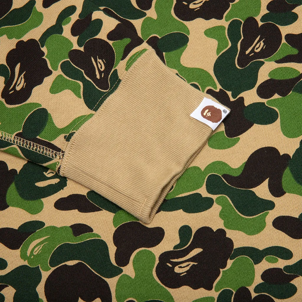 Abc Camo Shark Full Zip Hoodie - Green