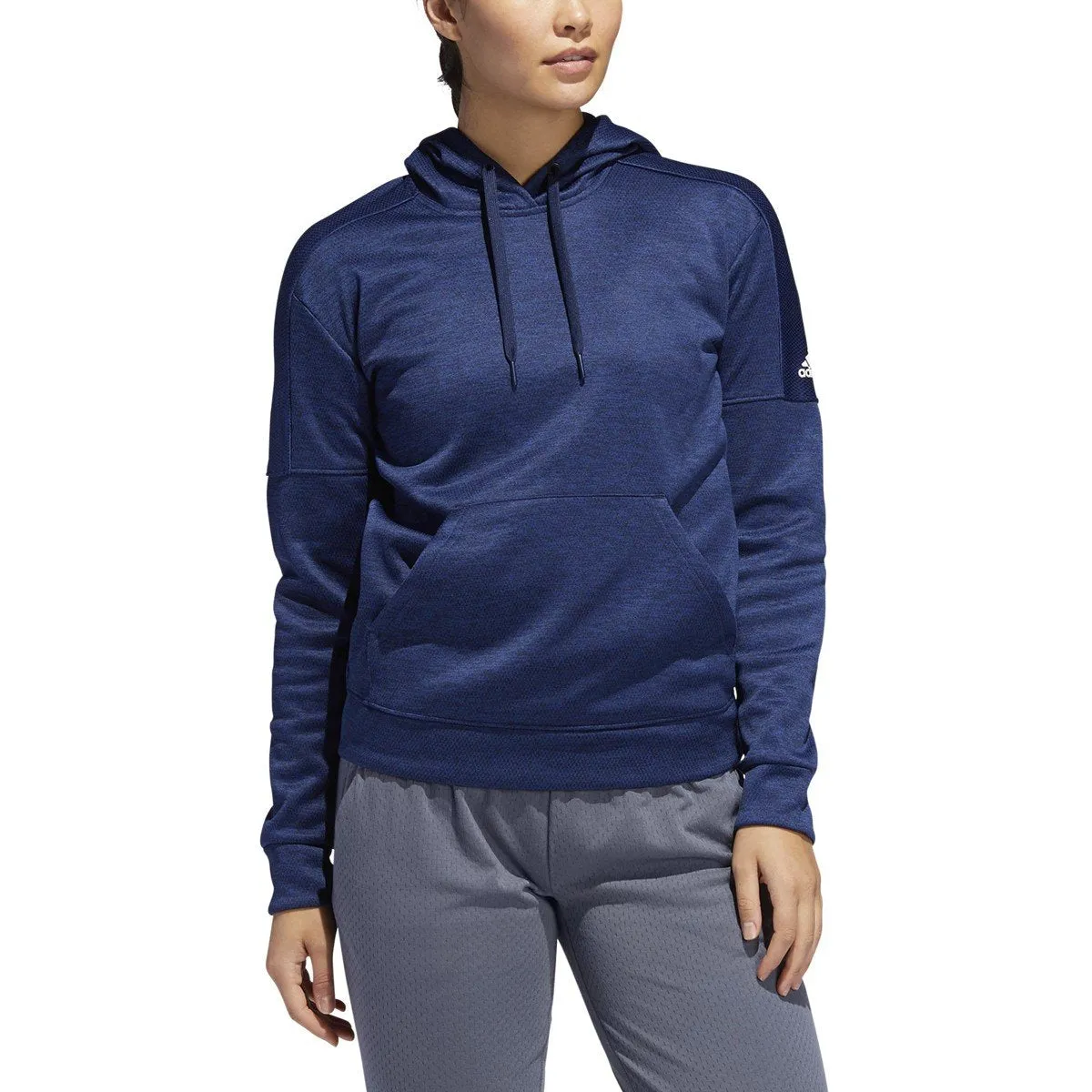 adidas Women's Collegiate Navy Melange Team Issue Pullover