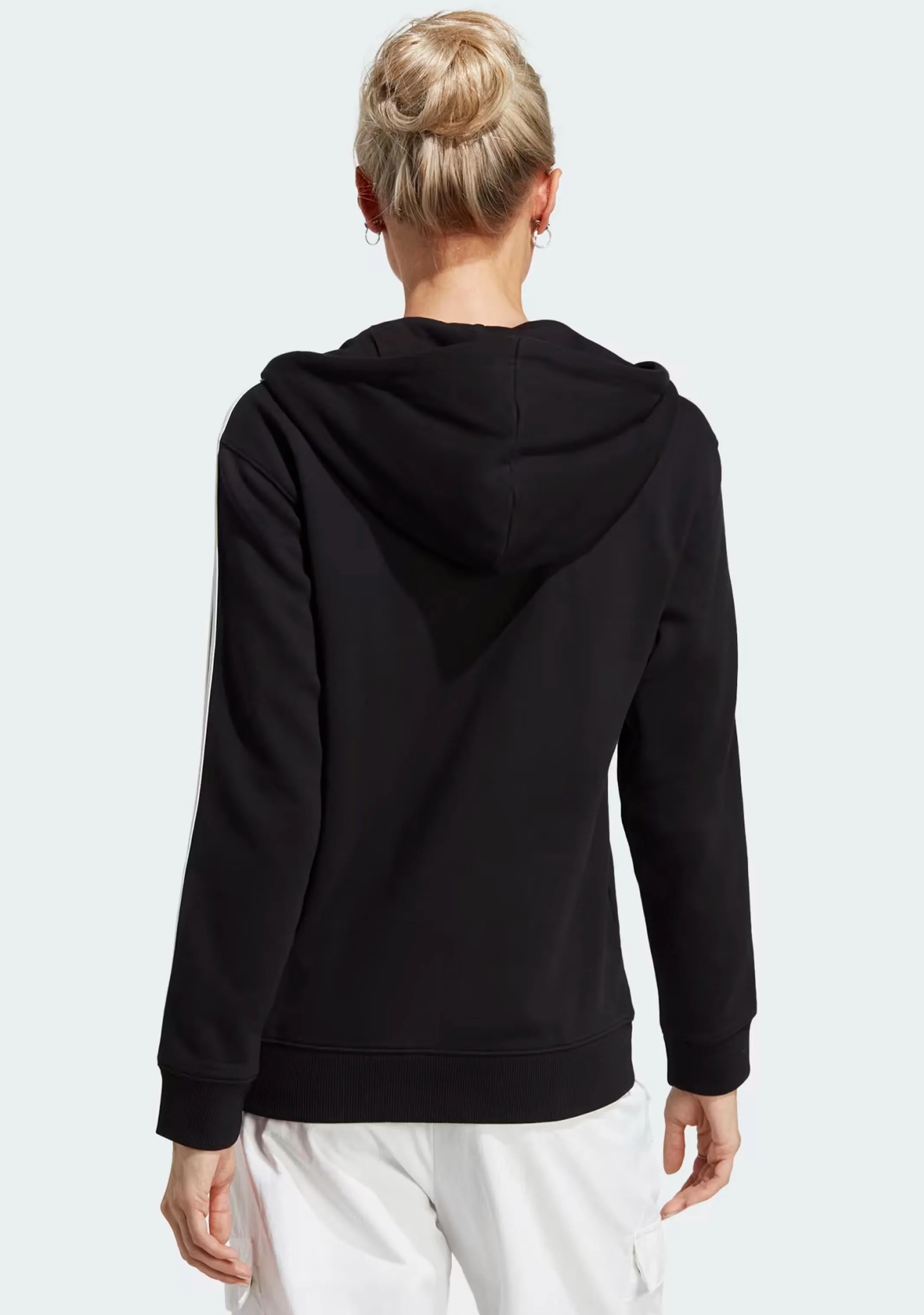 Adidas Womens Fleece 3-Stripes Full-Zip Hoodie <br> GM5567