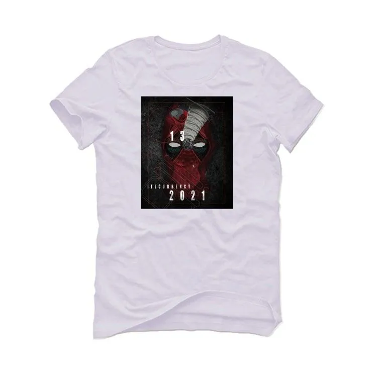 Air Jordan 13 Flint Red 2021 White T-Shirt (DEADPOOL 13)