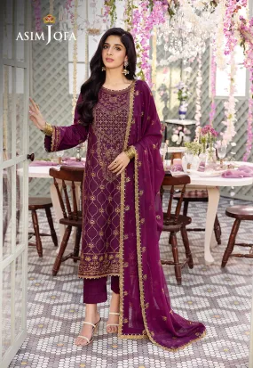 AJCF-07 EMBROIDERED JUMBO SILK 3 PCS