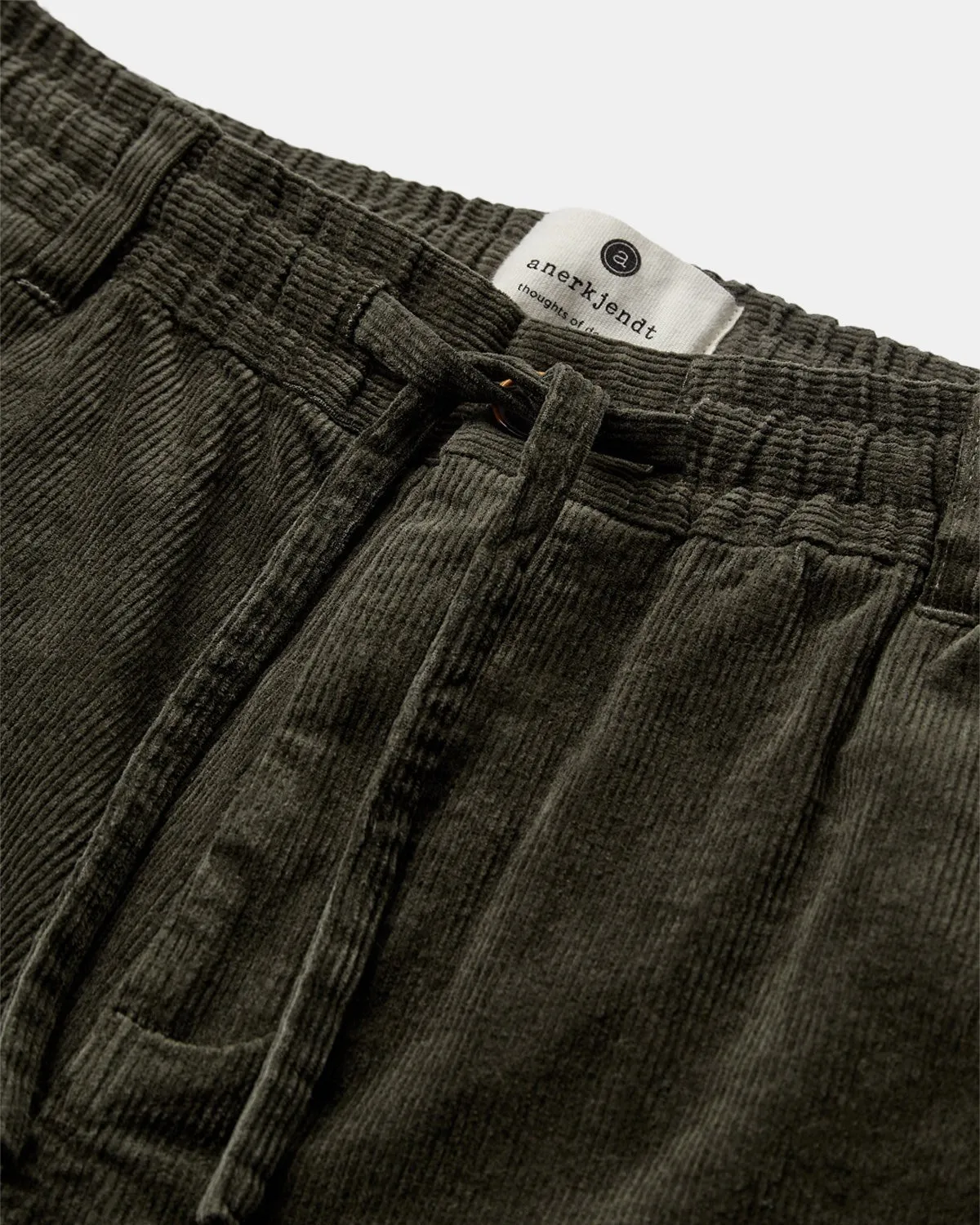 AKJAMES ELASTIC CORD PANTS - Forest night