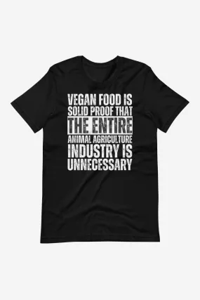 Animal Agriculture is Unnecessary T-Shirt