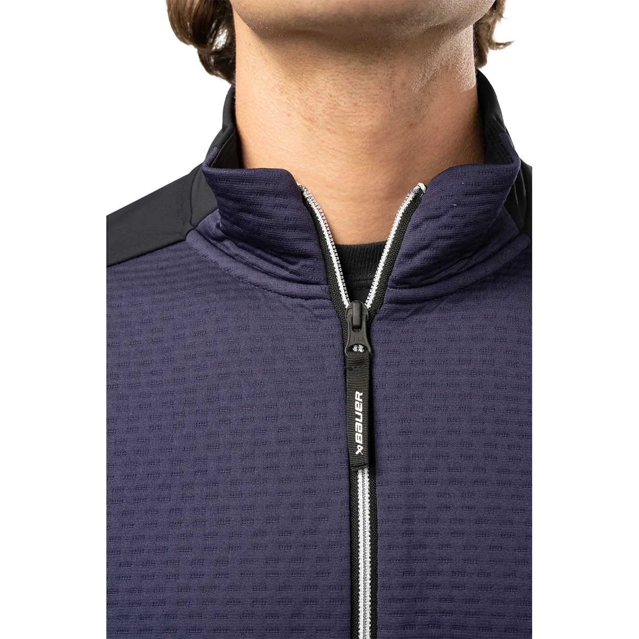 BAUER FLC TEXTURED FULL ZIP SENIOR