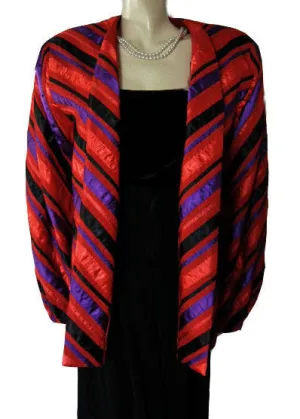 *BEAUTIFUL VINTAGE ‘60s / 70’s DESIGNER TACHI CASTILLO FROM MEXICO PIN TUCKS & SATIN RIBBON JACKET