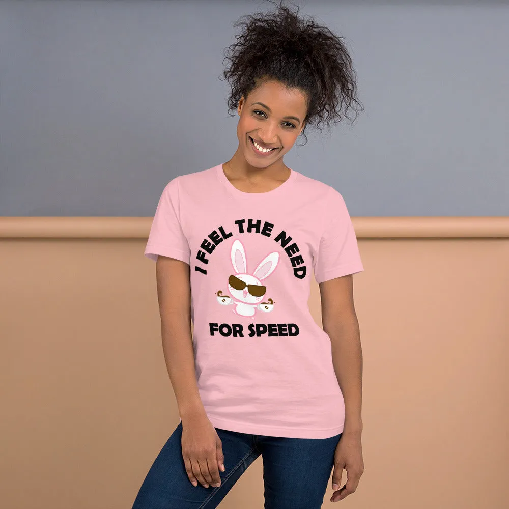 Bunny's Need For Speed Unisex t-shirt