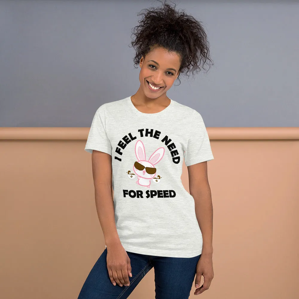 Bunny's Need For Speed Unisex t-shirt