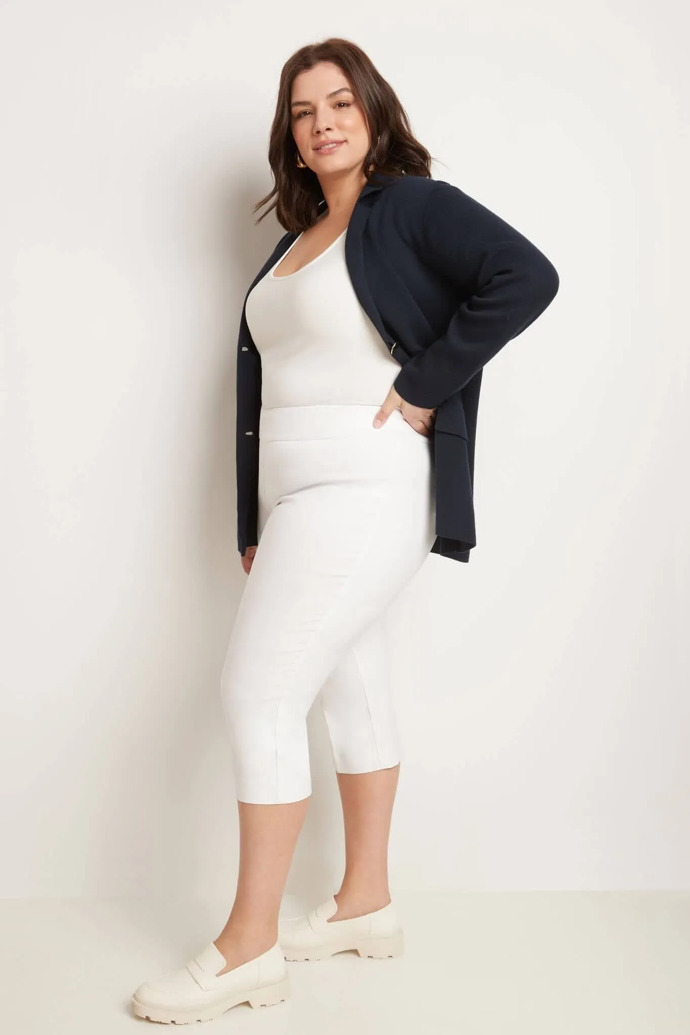 Curvy Capri with Flattering Wide Waistband