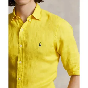 Custom Fit Linen Shirt - Lemon