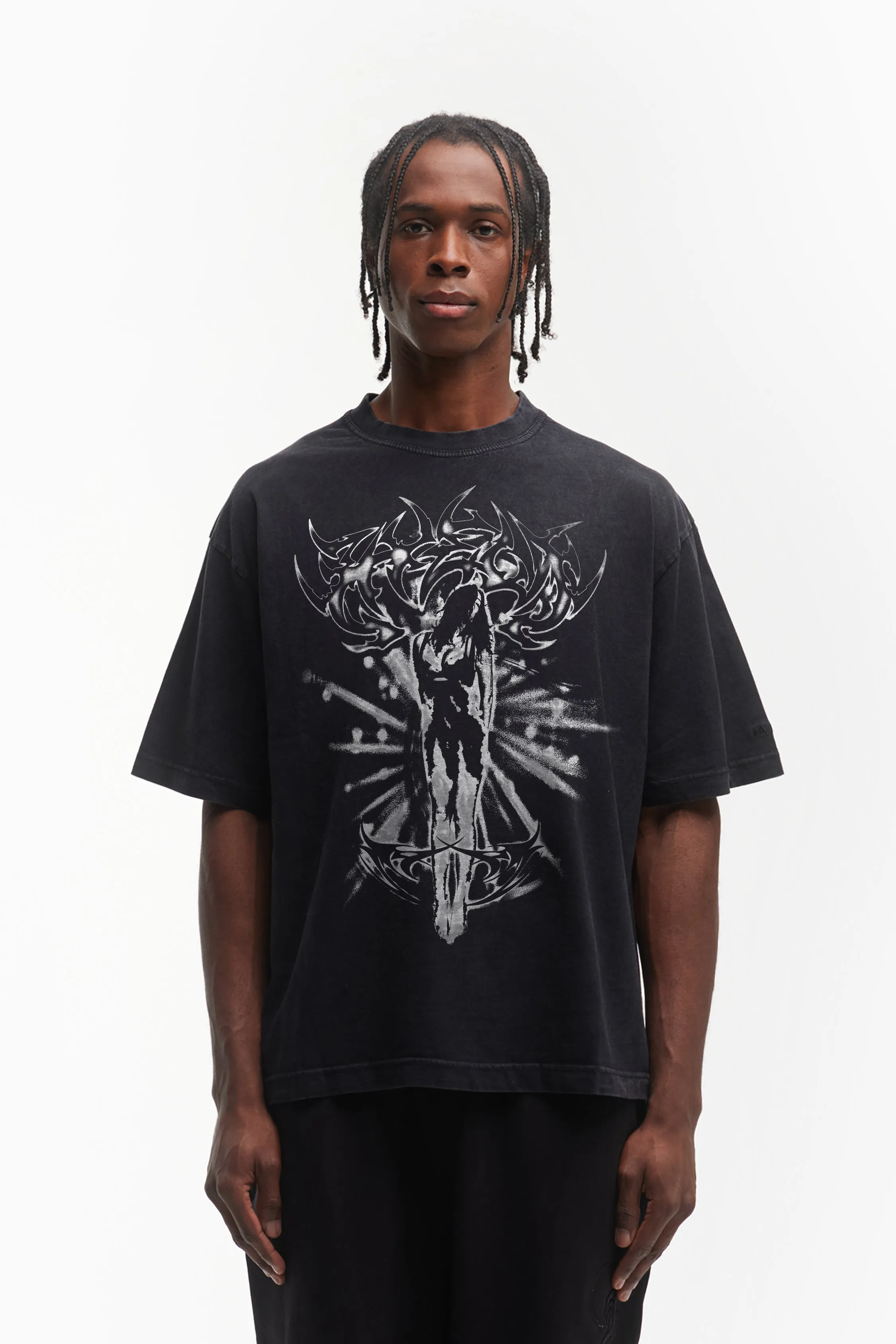 DAWN BLACK WASHED T-SHIRT