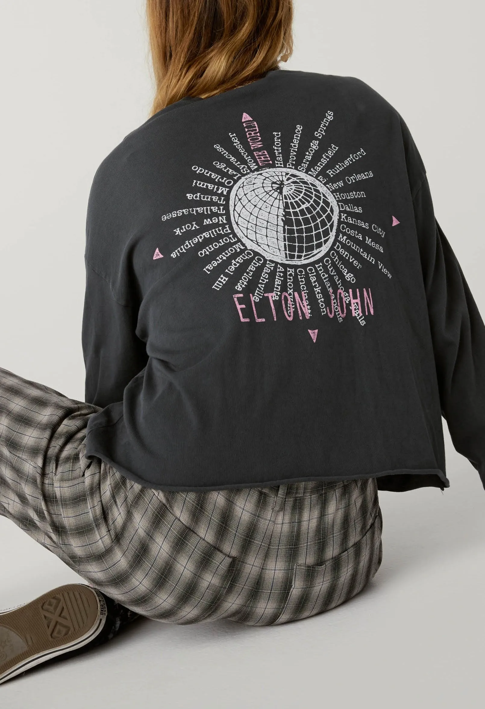 Daydreamer - Elton John World Tour Long Sleeve Crop Tee