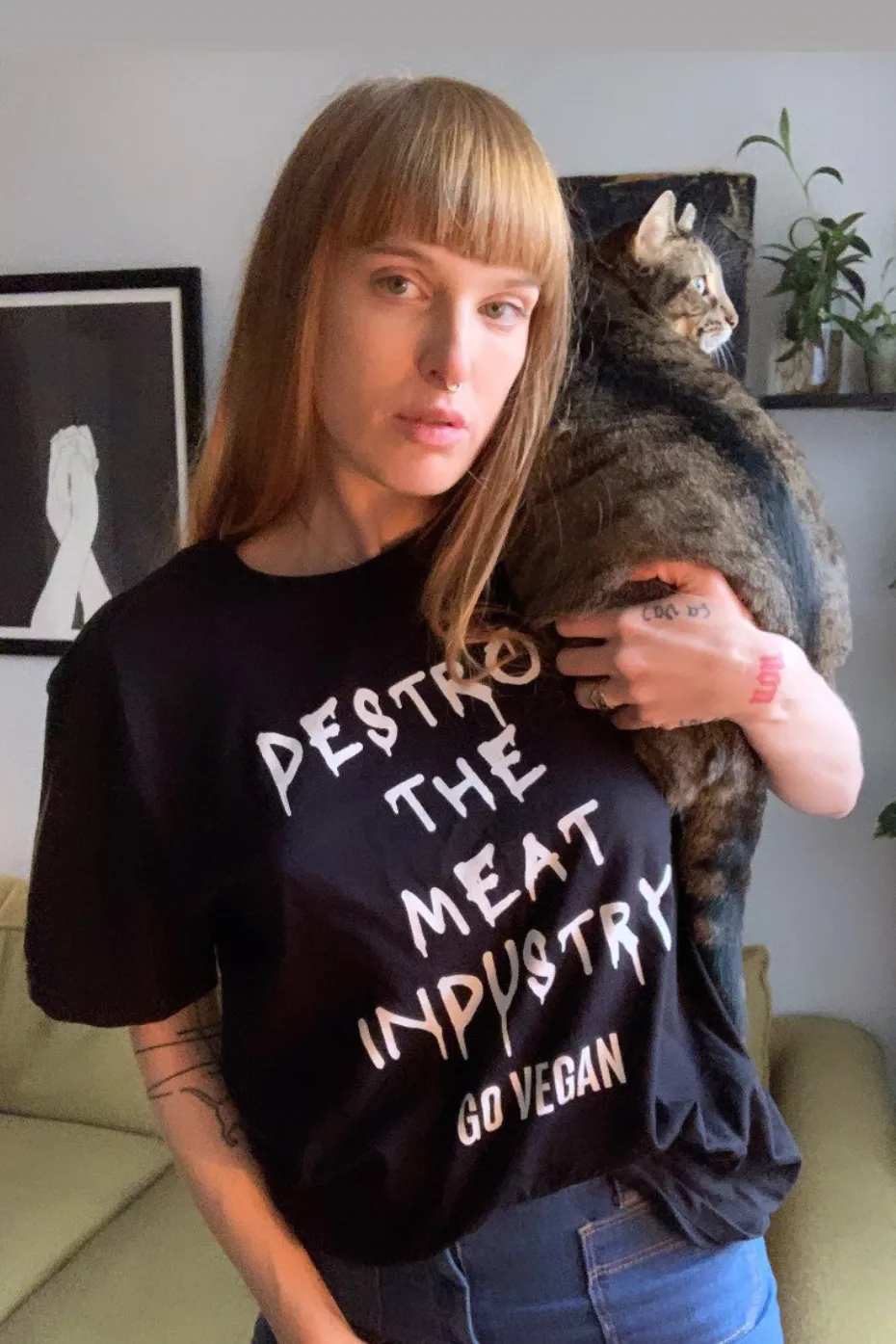 Destroy The Meat Industry Unisex Basic T-Shirt