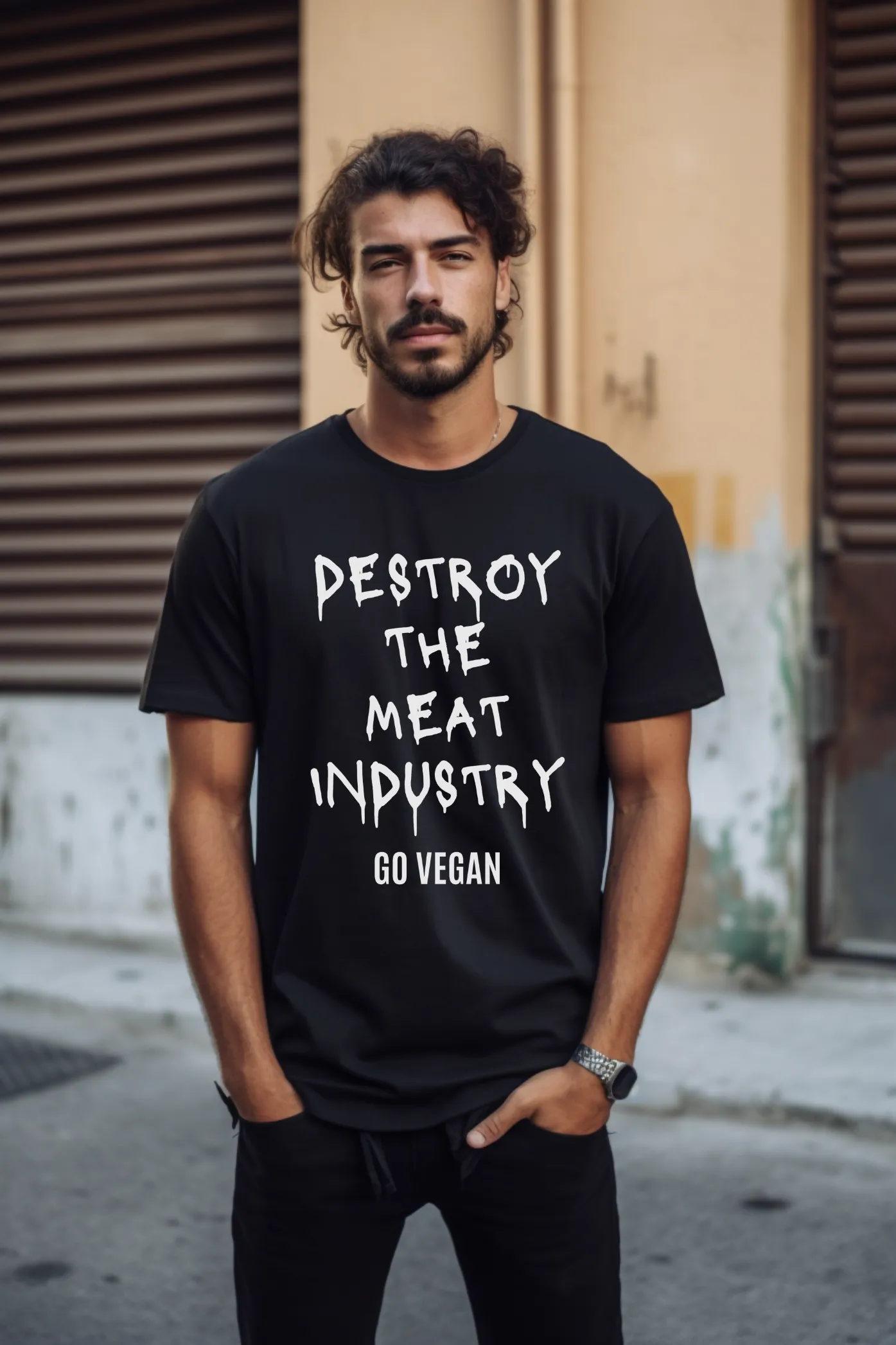 Destroy The Meat Industry Unisex Basic T-Shirt