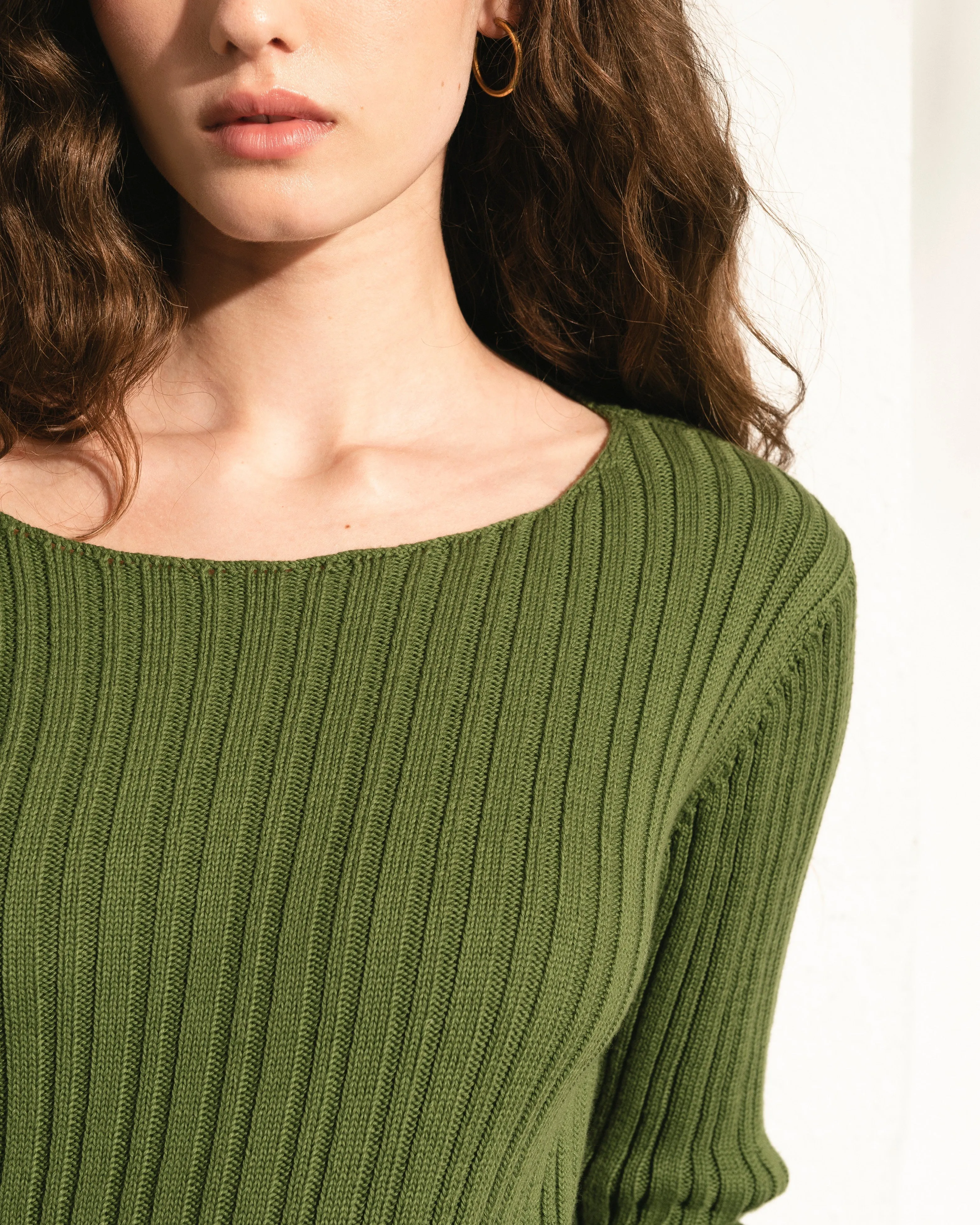 Emerald Green Knit Top