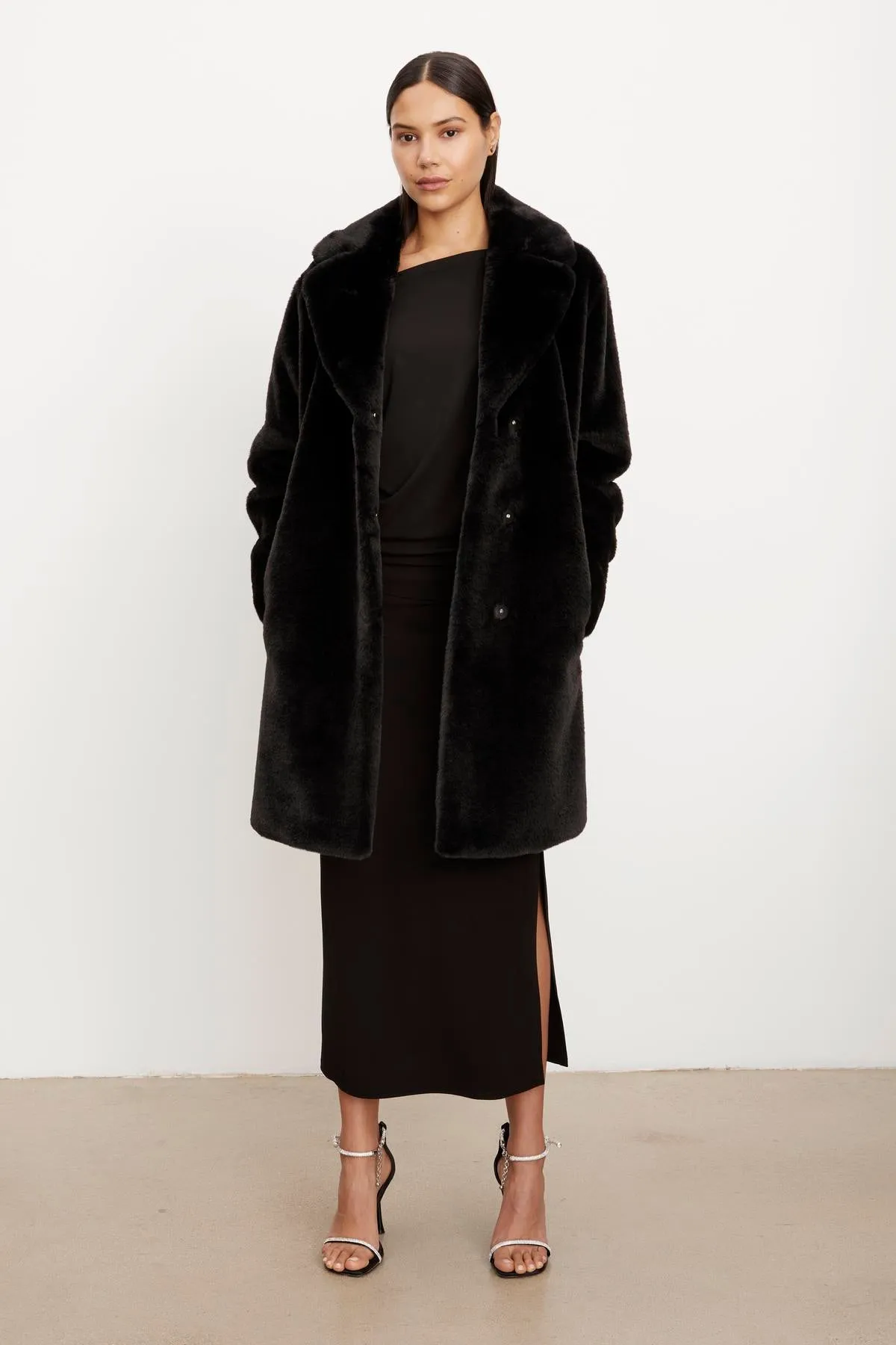 EVALYN LUX FAUX FUR COAT