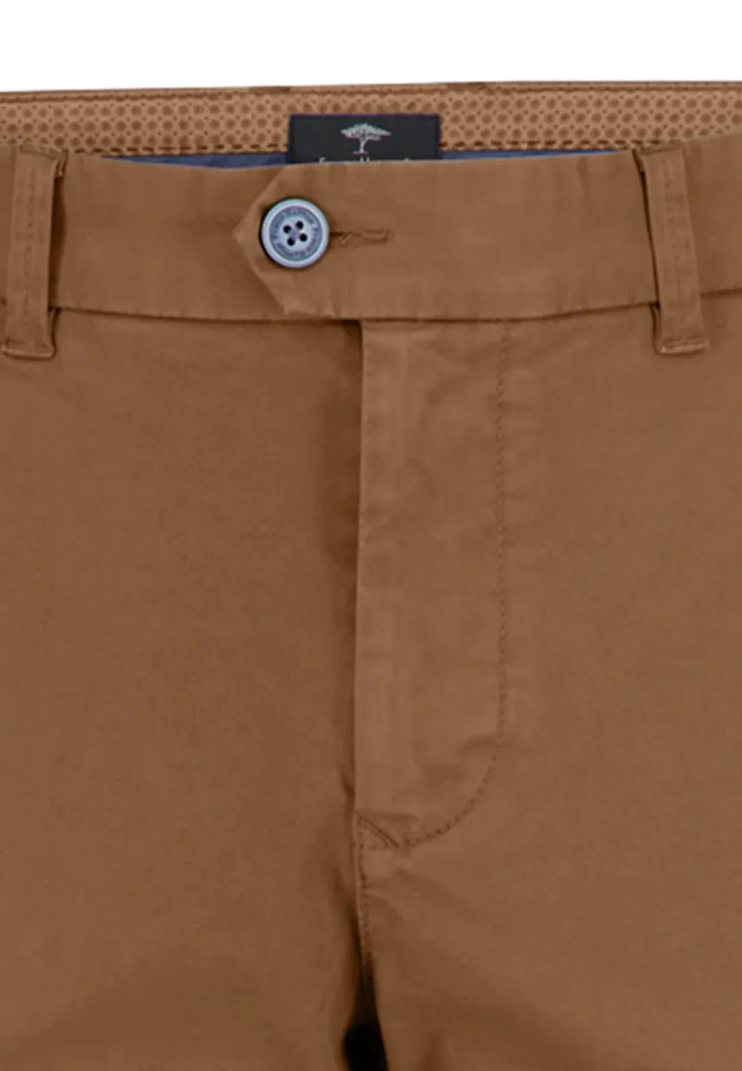 Fynch Hatton MODERN-FIT CHINO PANTS - Coffee