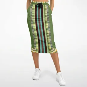 Green Caravan Eco-Poly Long Pocket Skirt