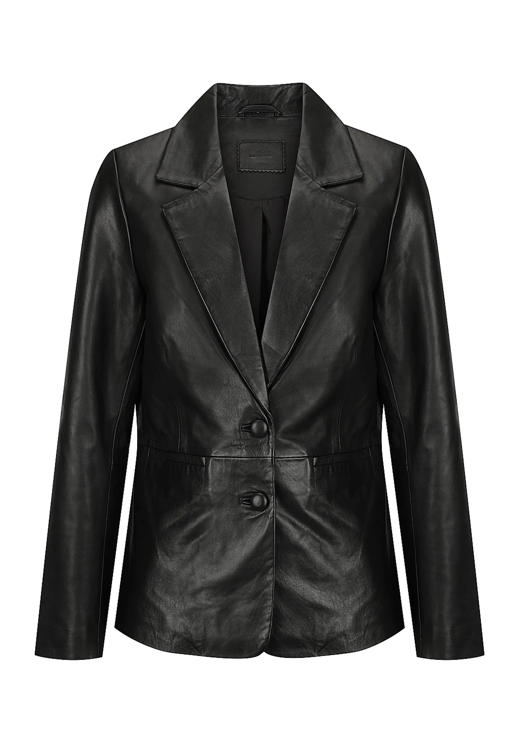 Harry Leather Blazer_Black