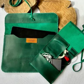 Hebron Leather Ipad and Tech Pouch Set | Gifts from Palestine