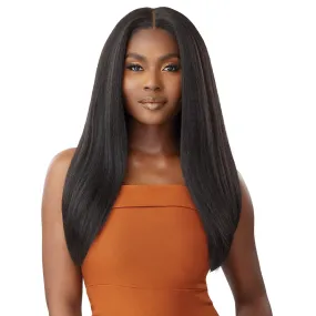 HHB-KINKY STRAIGHT 24 | Outre Human Hair Blend 5X5 Lace Closure Wig