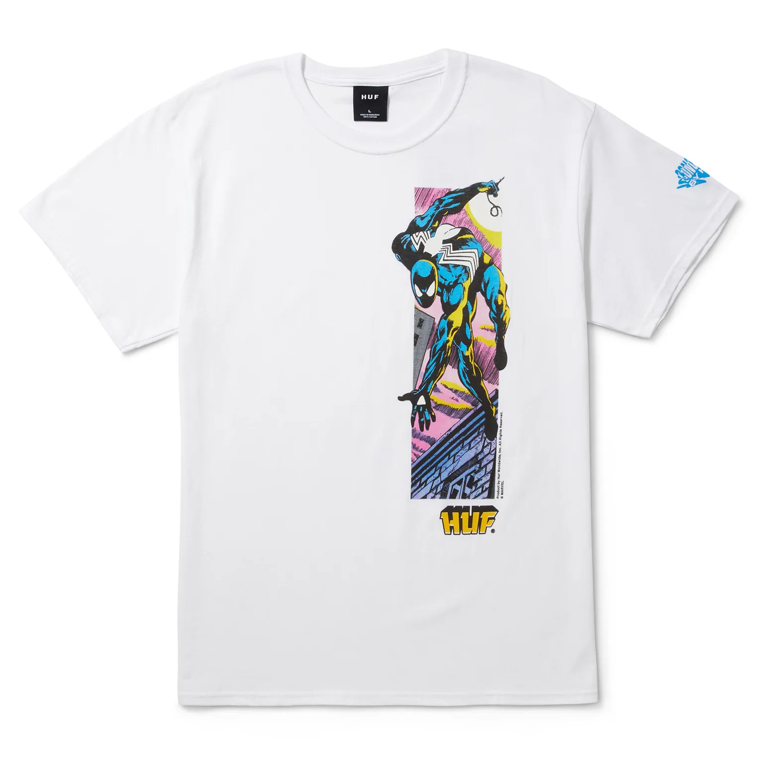 HUF T-SHIRT SPIDERMAN WEB OF WHITE