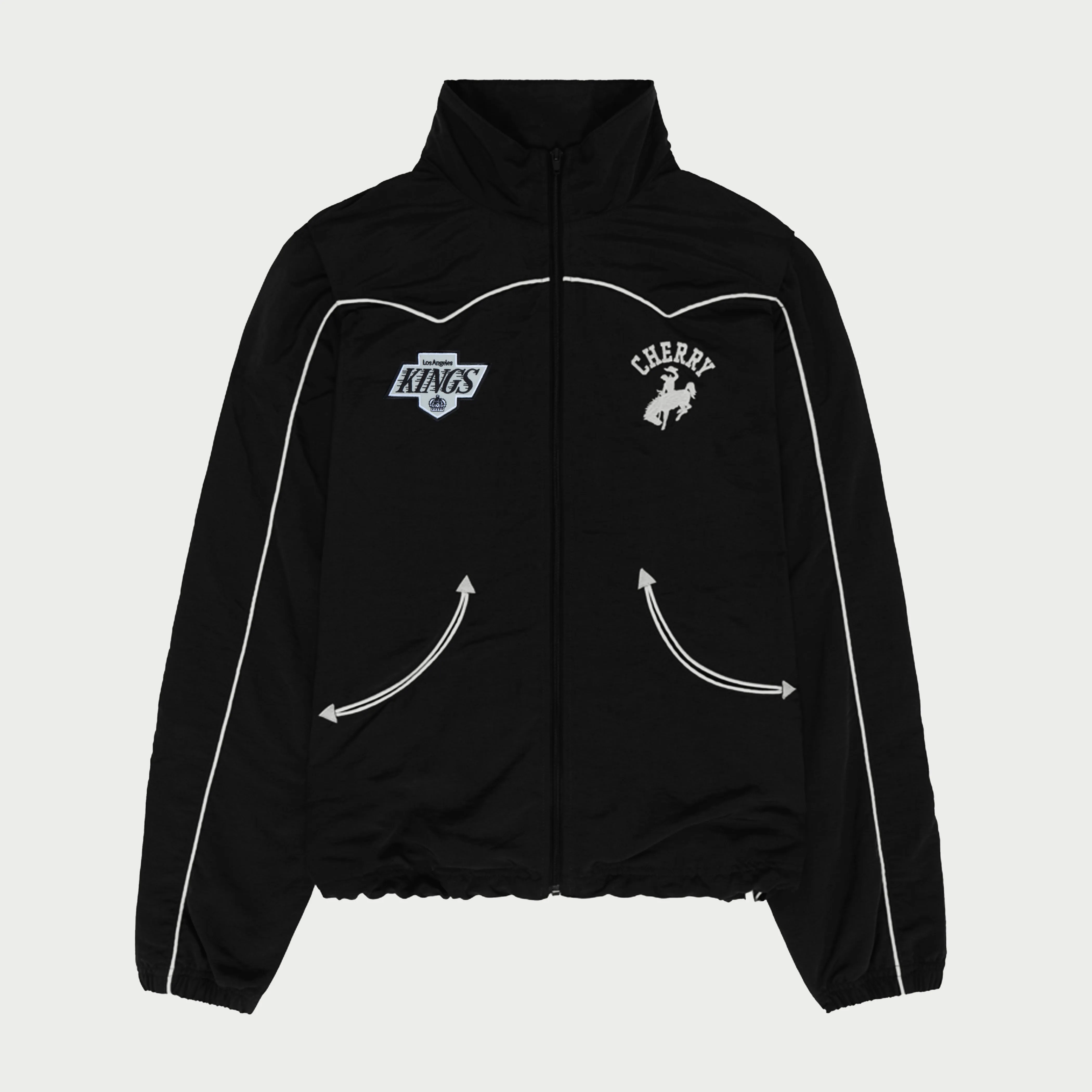 Black Kings Western Track Jacket for Enhanced Style