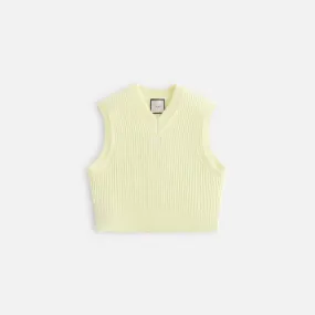 Kith Women Whitley Plush Rib Knit Vest - Tart