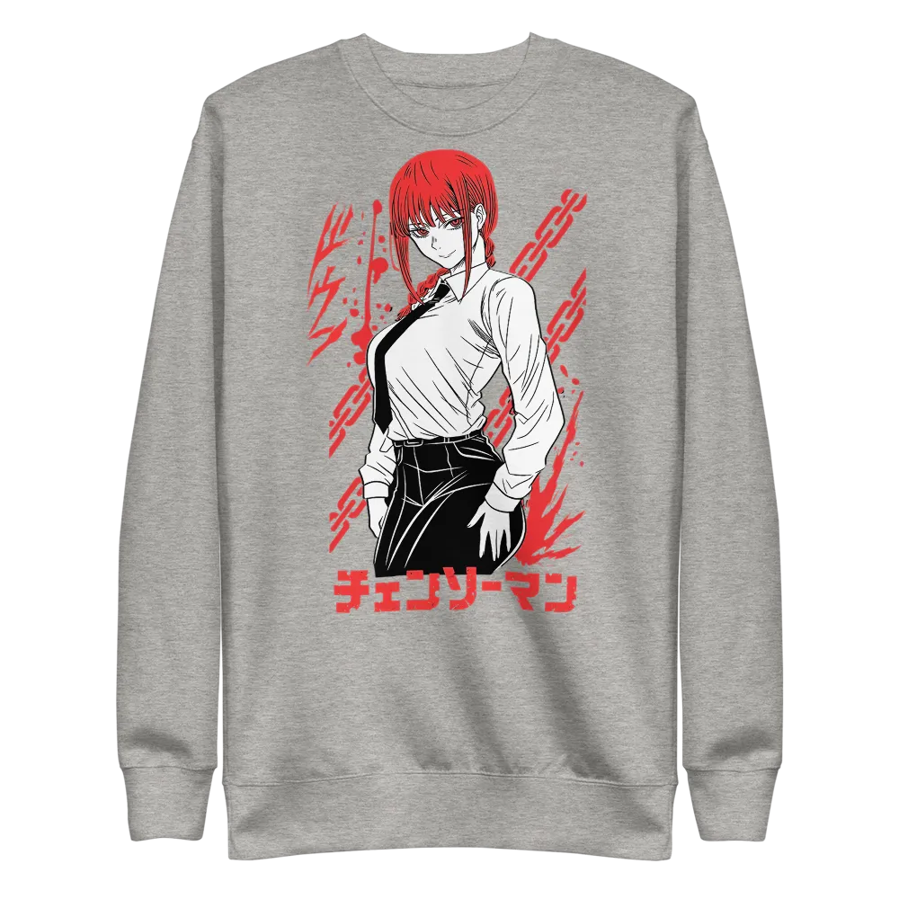 Makima Crewneck Sweatshirt Chainsaw Man