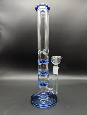 Medium GoG Straight Shooter Water Pipe with Triple Vortex Percs