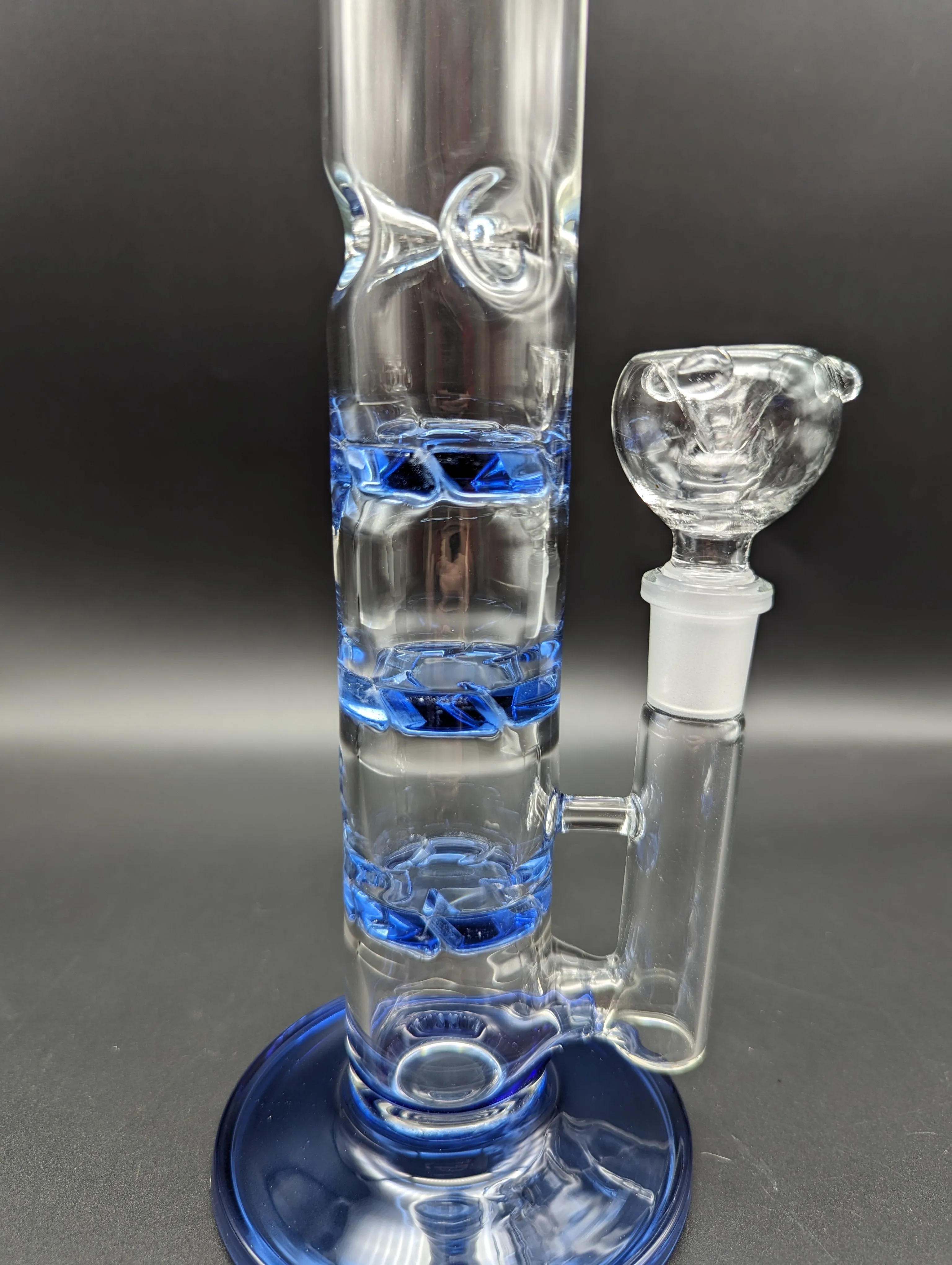 Medium GoG Straight Shooter Water Pipe with Triple Vortex Percs