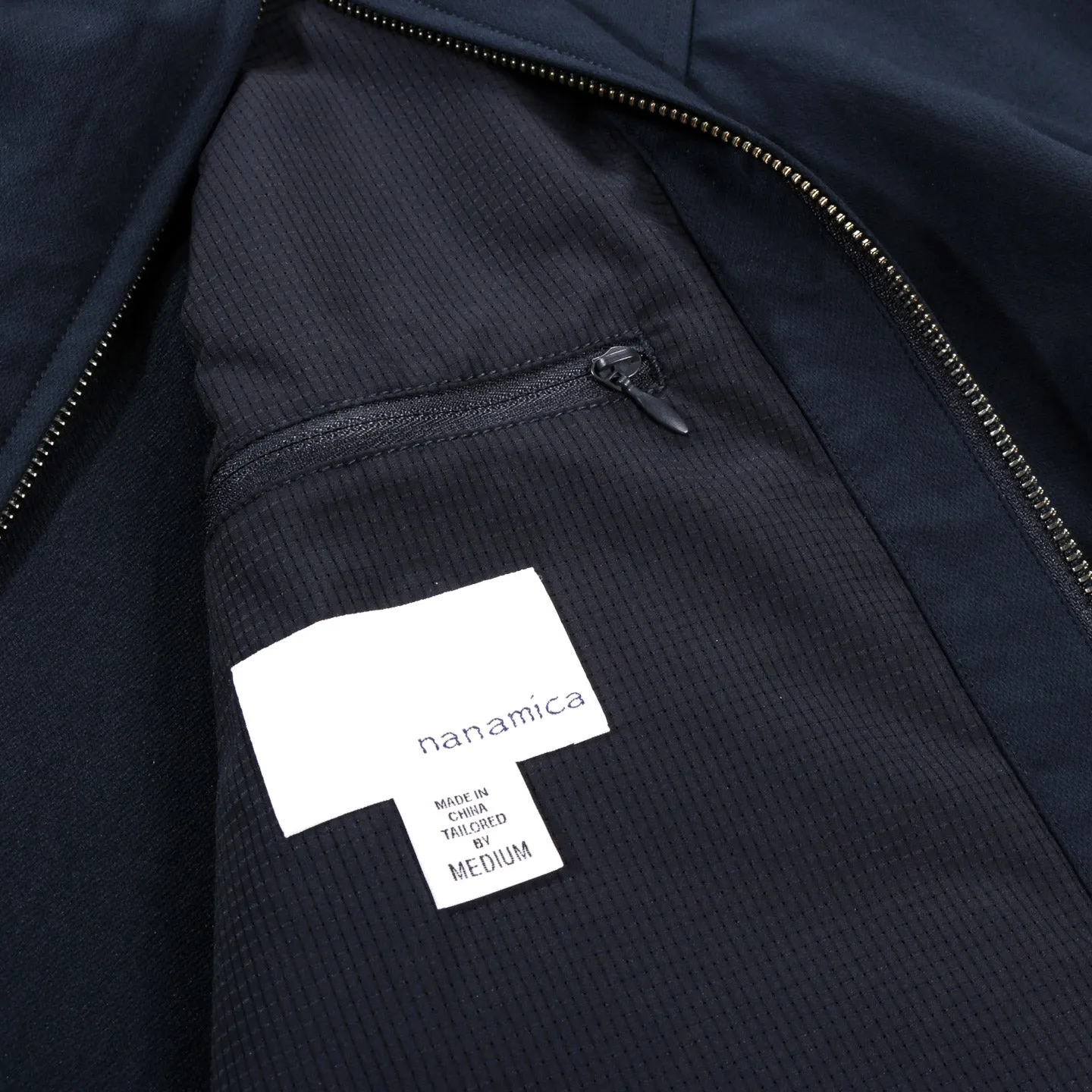 NANAMICA ALPHADRY CREW JACKET NAVY