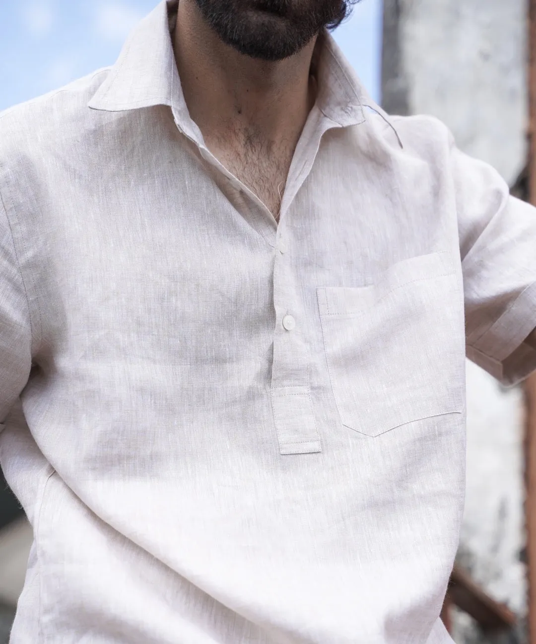 Natural Popover Shirt