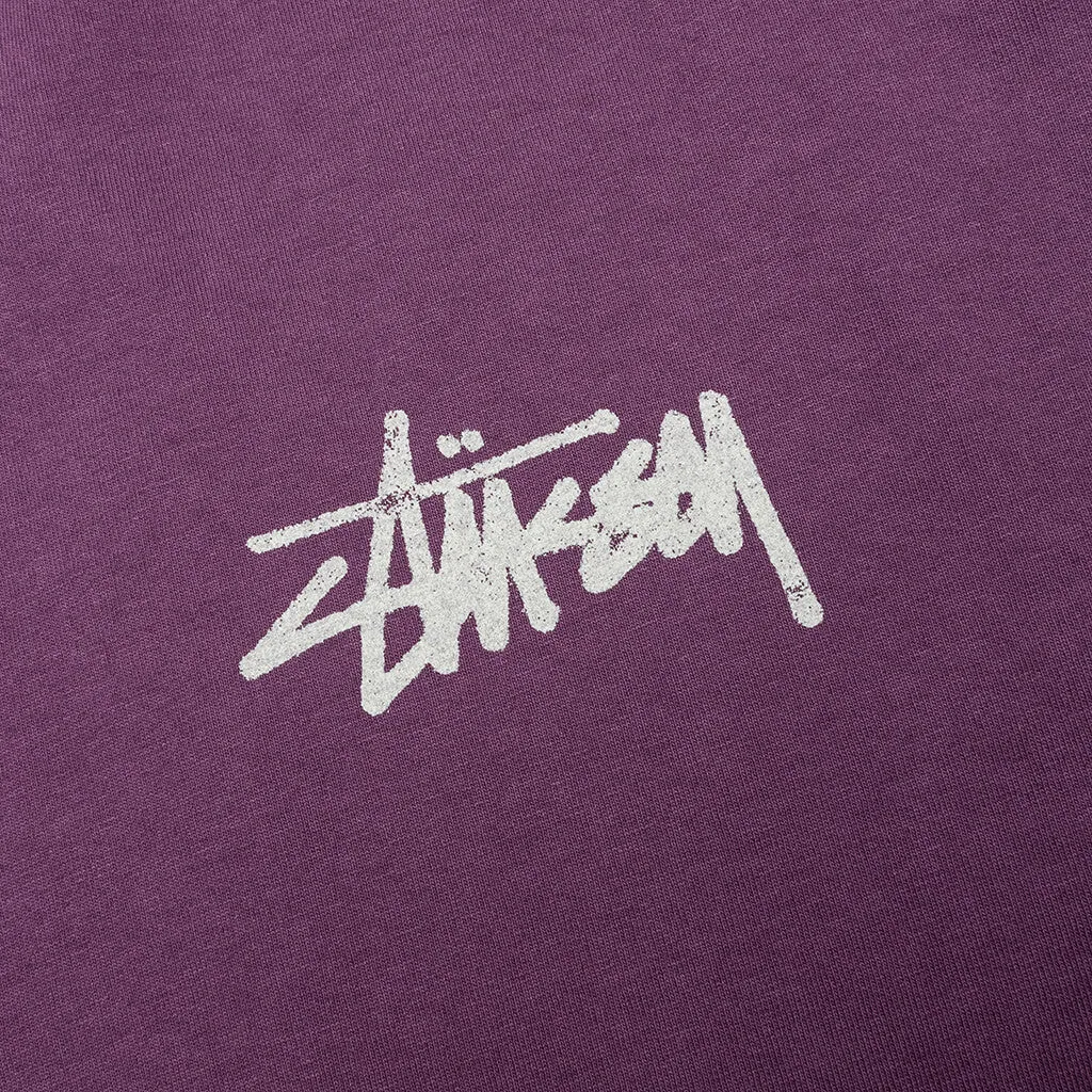 Old Phone Pigment Dyed Tee - Purple