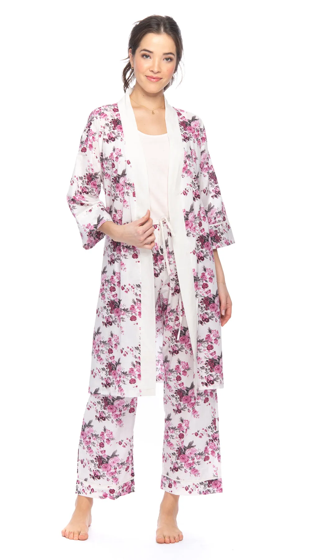 Organic Cotton Bathrobe - white