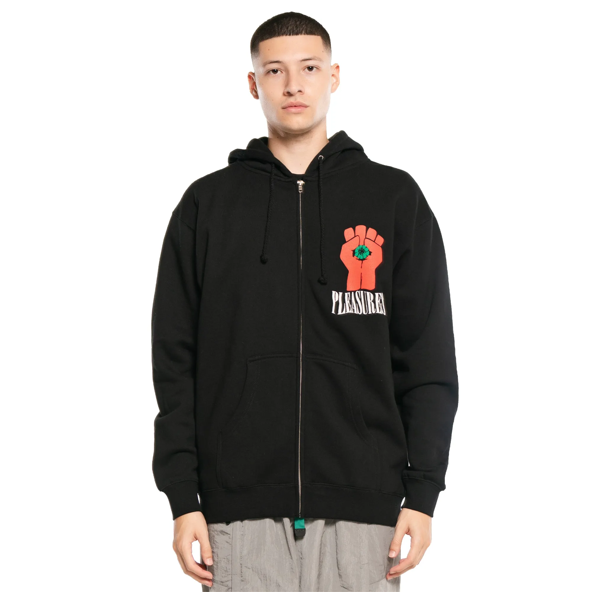 Pleasures Mens HST Zip Up Hoodie