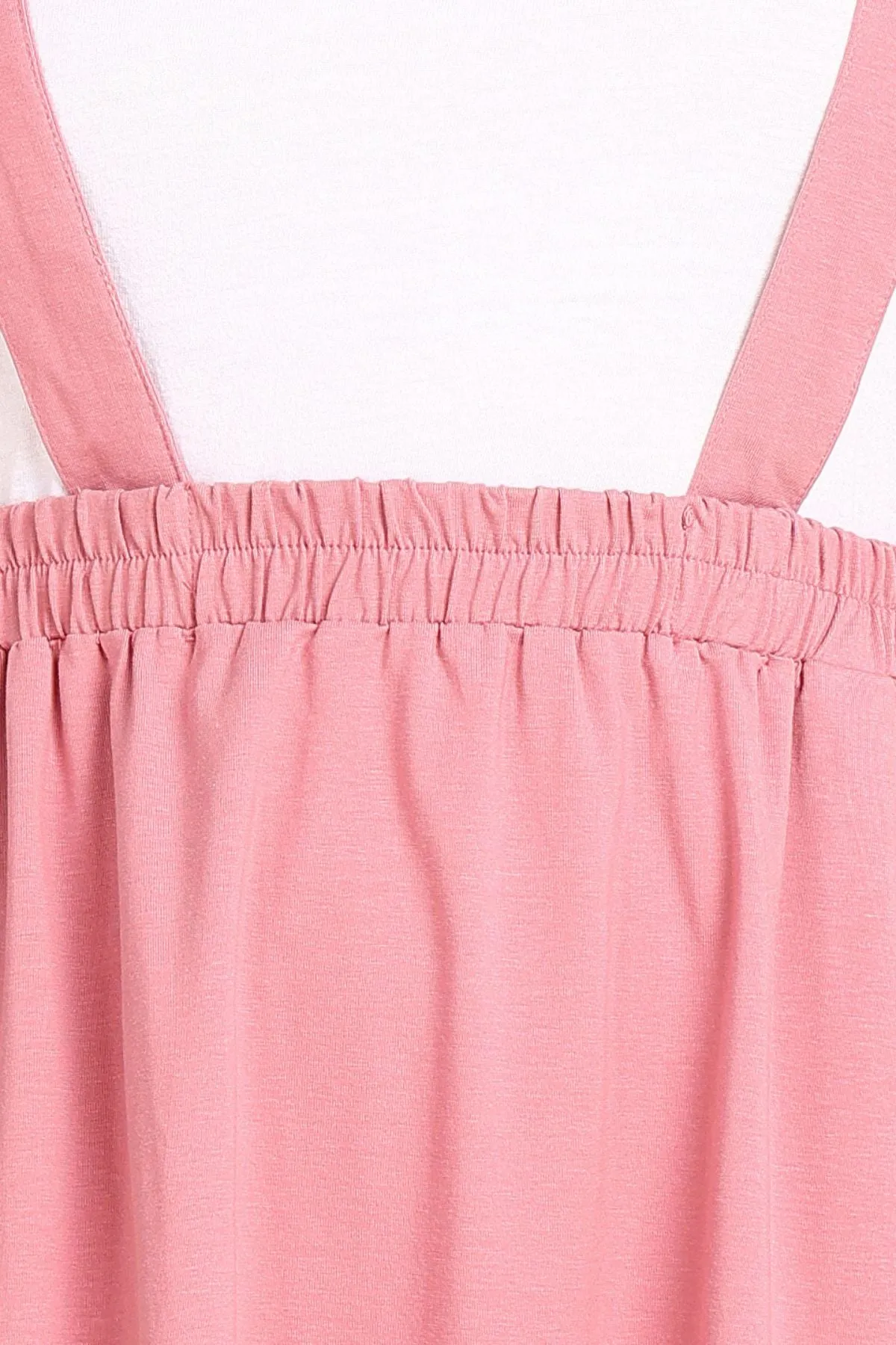 Pretty Pink 100% Cotton Jersey Maternity Skirt with Detachable Strap & Pockets