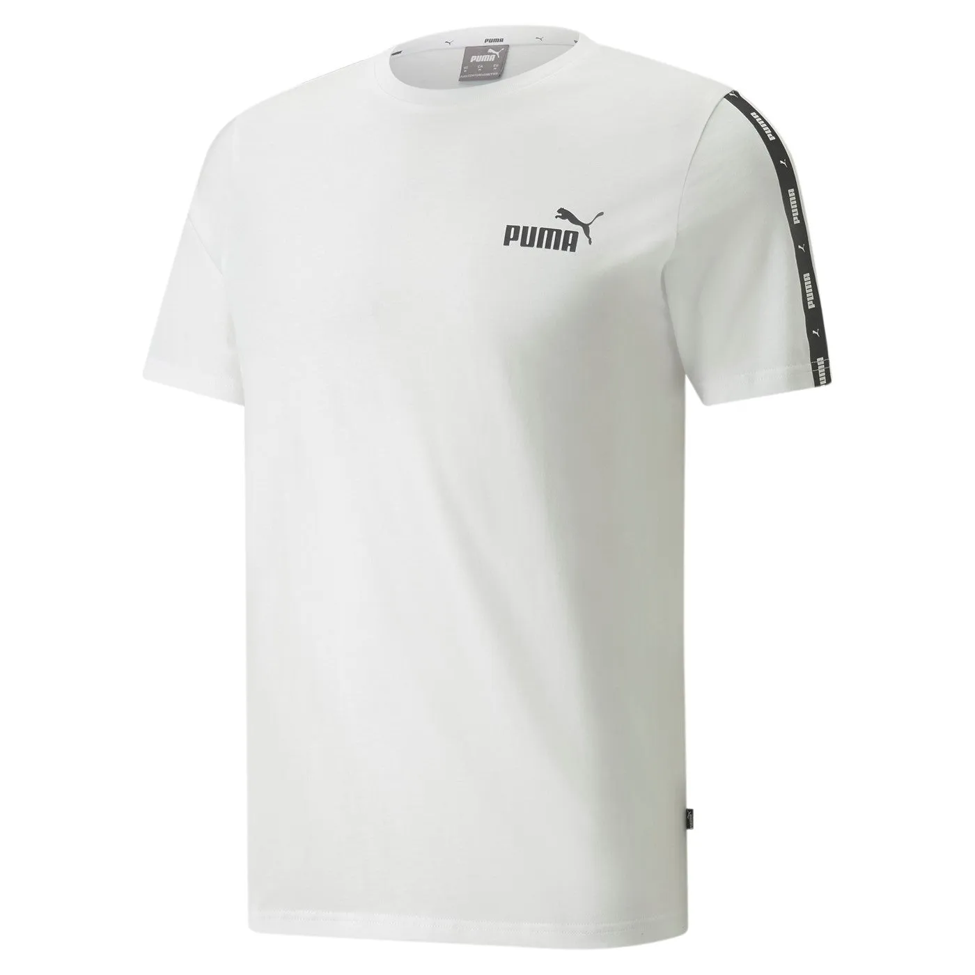 Puma men's short sleeve t-shirt ESS  Tape 847382-02 white