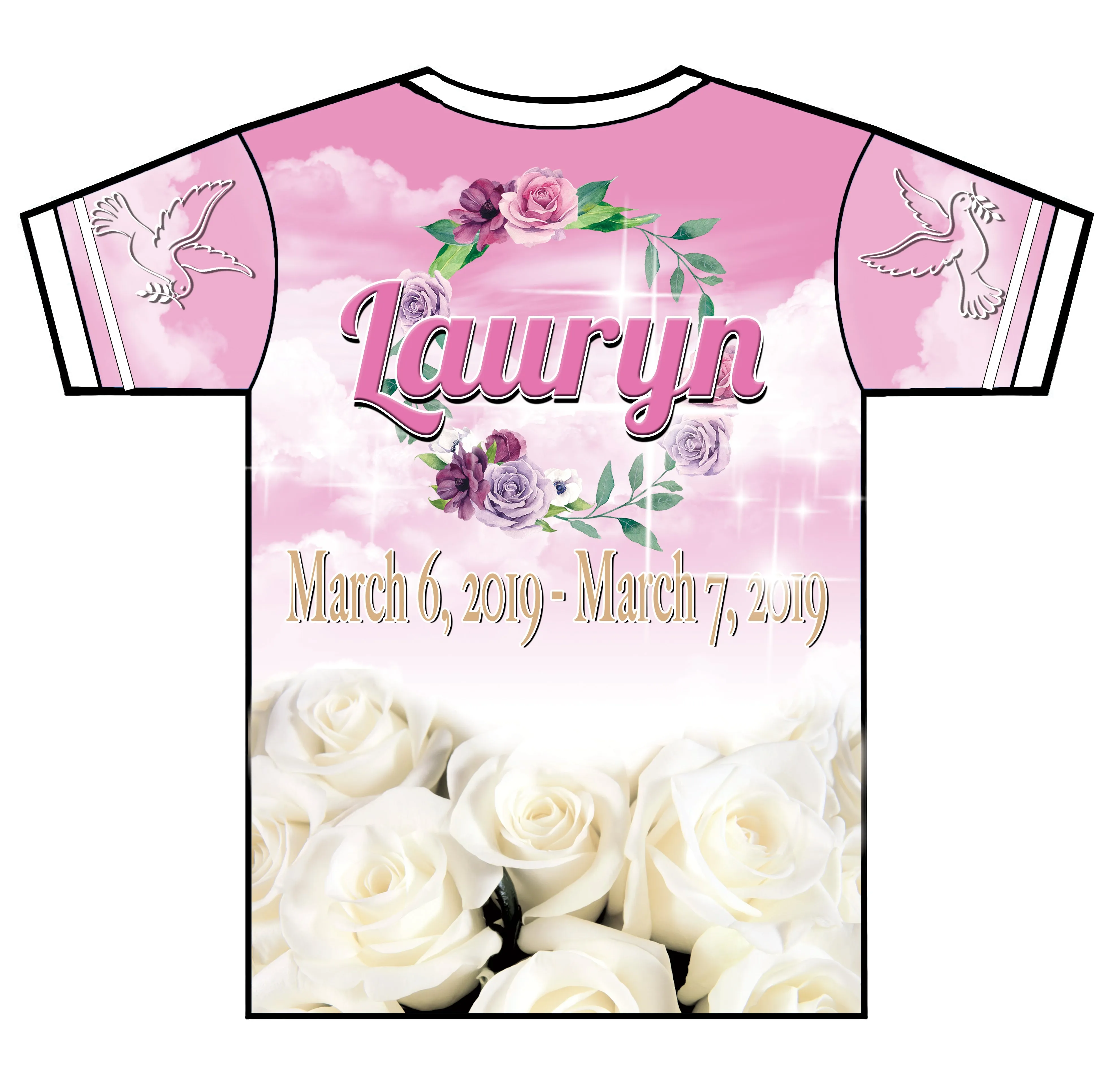 "Gone Too Soon" Custom Designed Memorial 3D shirt