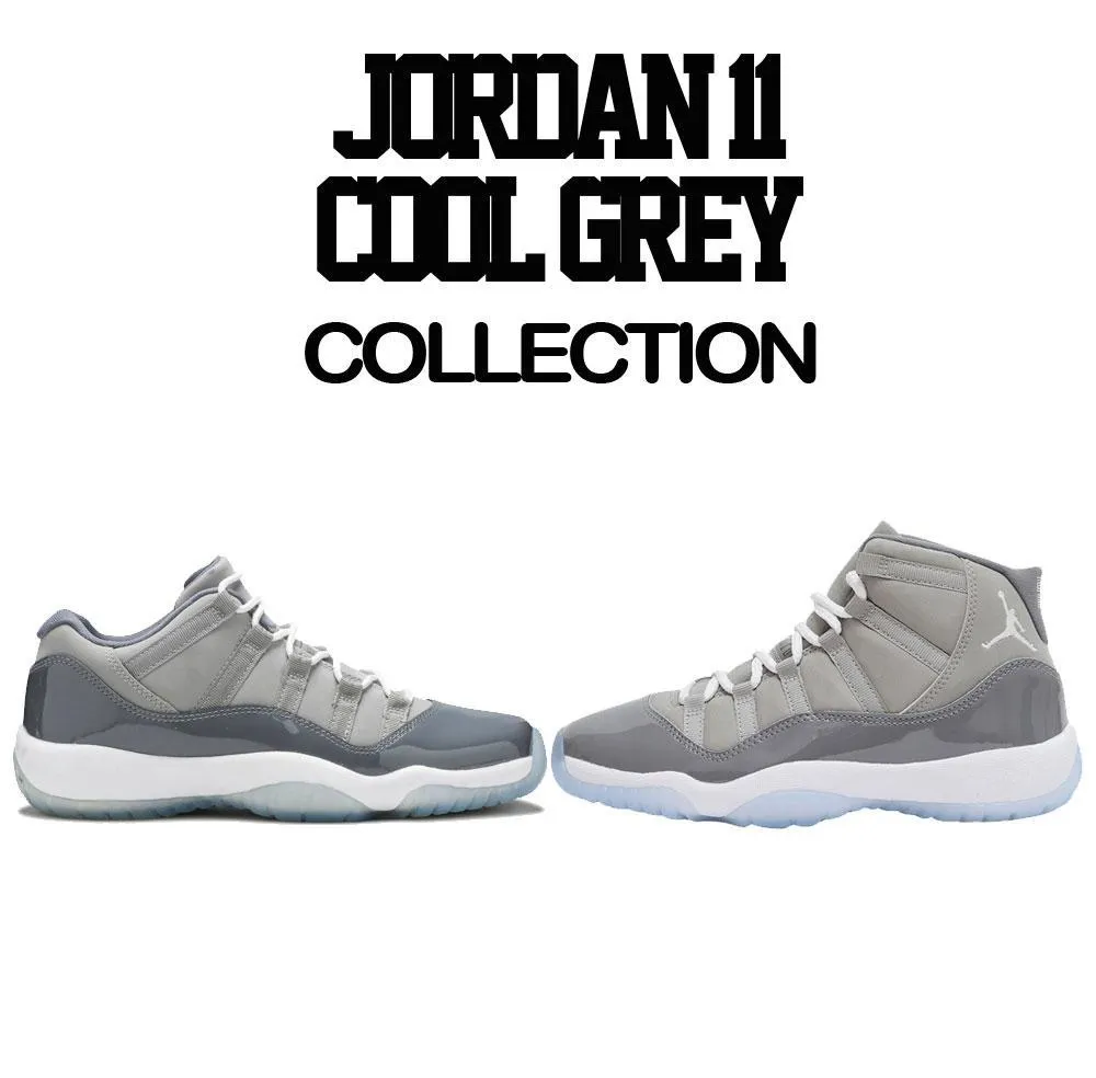 Retro 11 Cool Grey Satin Jacket - Win 23- Silver