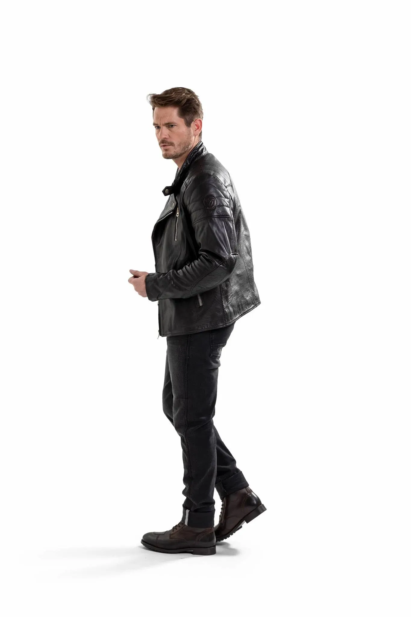 REVIT LANE BLACK LEATHER JACKET