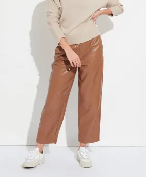 Slouchy Vegan Leather Trouser