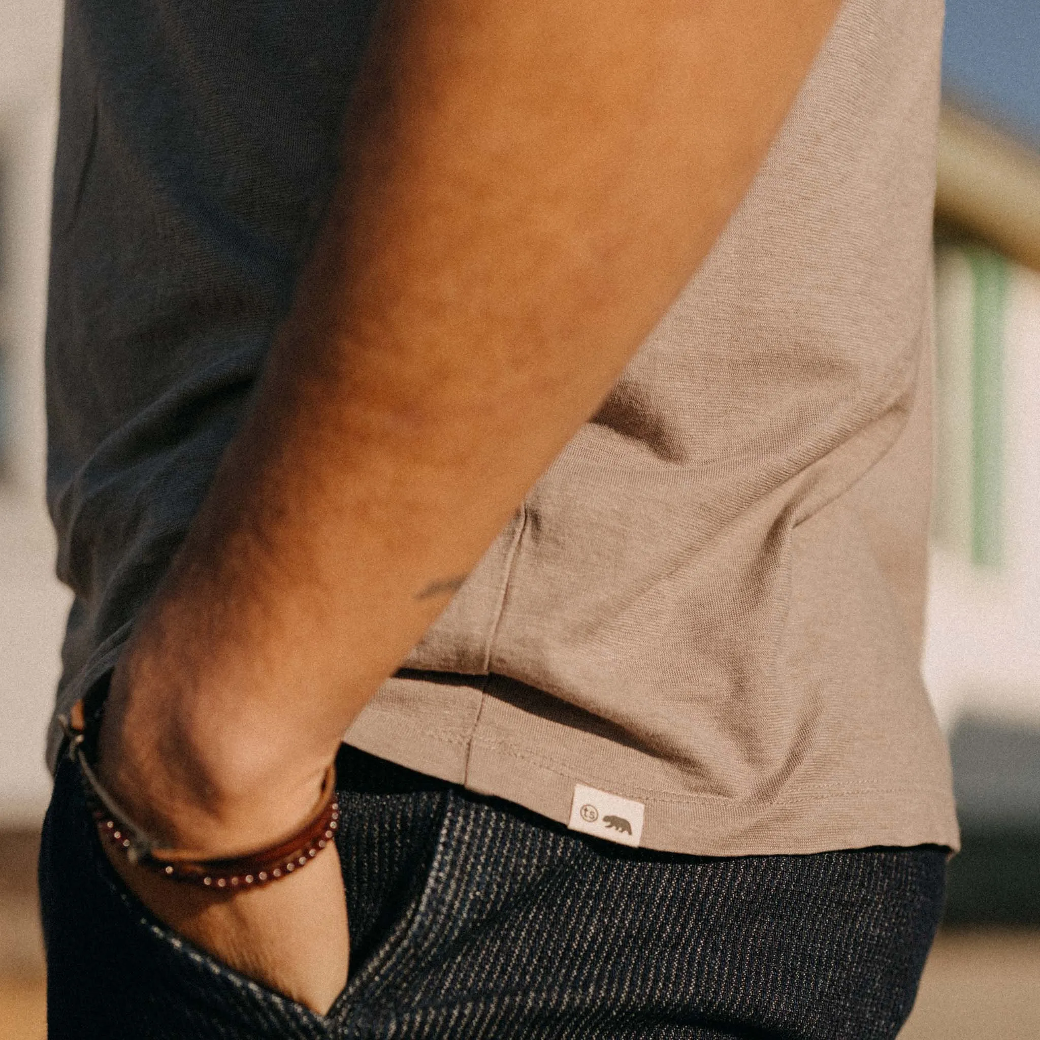 The Cotton Hemp Tee in Steeple Grey