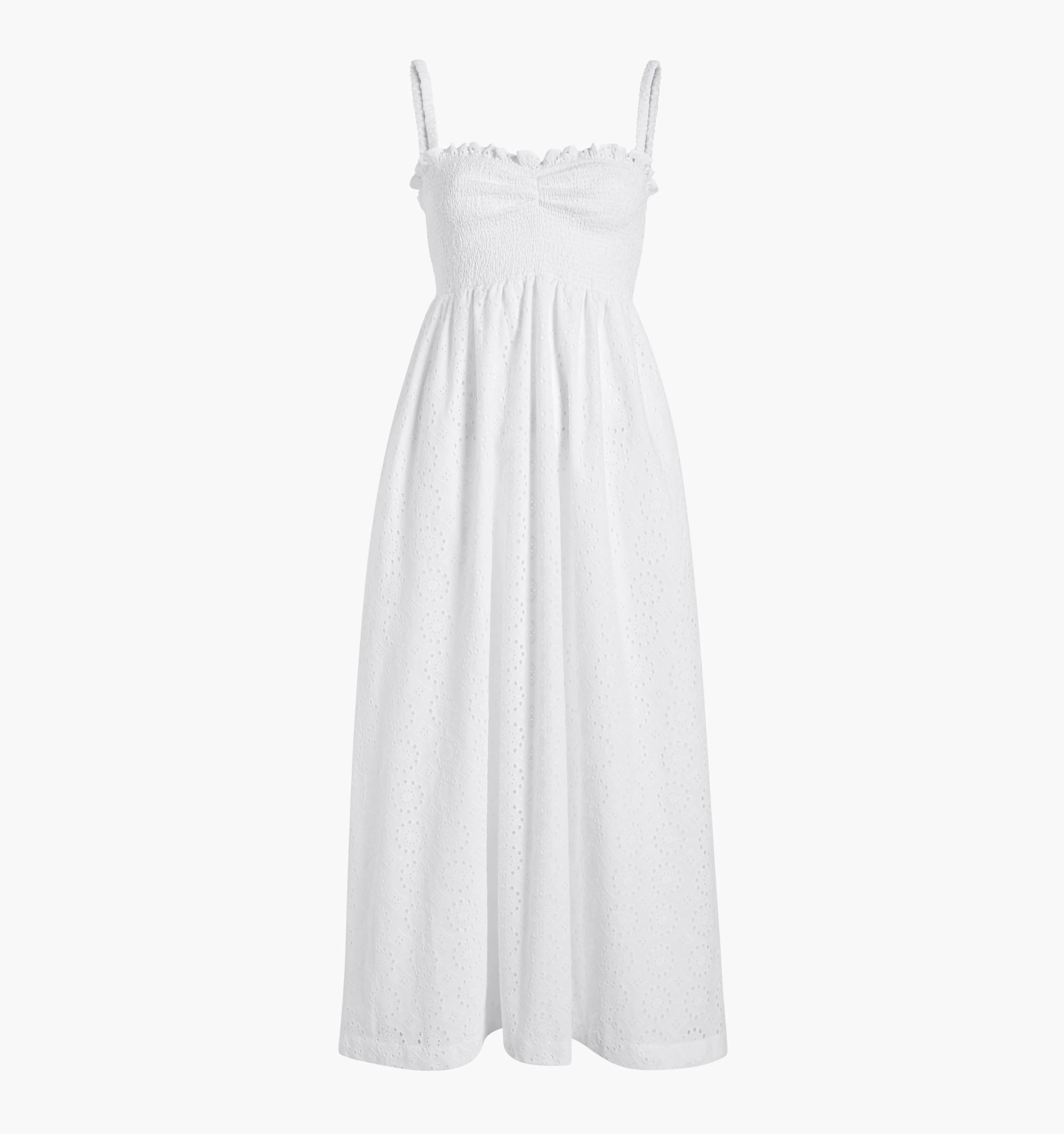 The Frida Nap Dress - White Eyelet