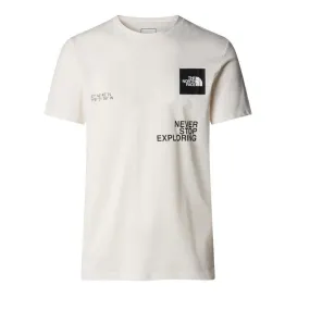 The North Face men's short sleeve t-shirt Foundation Coordinates NF0A882ZV3L white