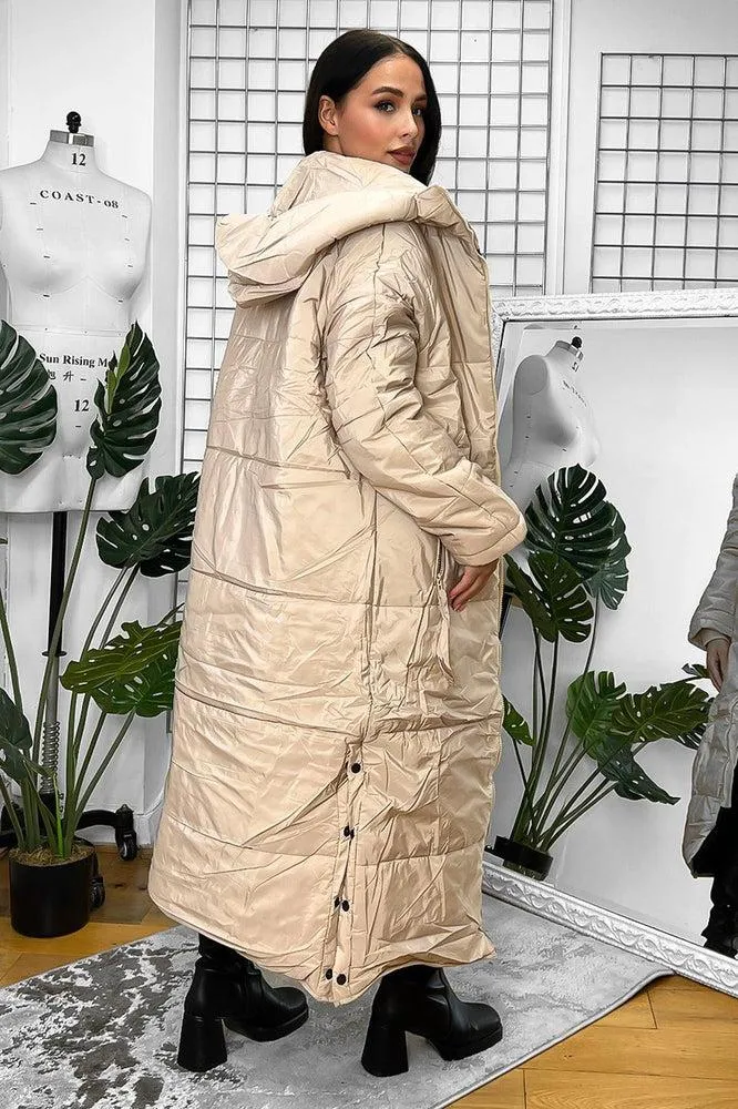 Thick Padded Maxi Parka Jacket