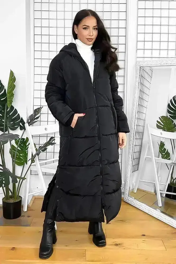 Thick Padded Maxi Parka Jacket