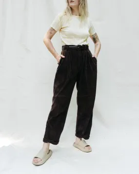 Vintage Chocolate Corduroy Pants (M-XL)