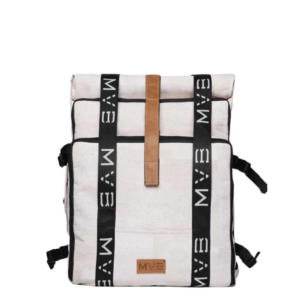 Xplorer Vegan Cork & PET Travel Backpack | White